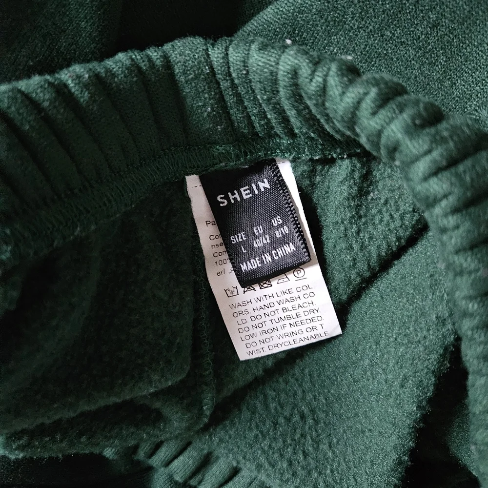 Forest Green Sweatpants With Butterfly‎ Print Size large